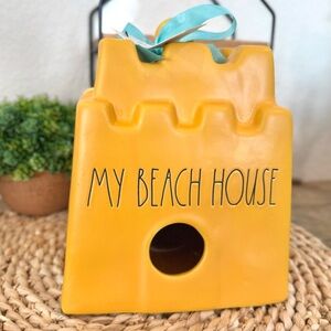 Rae Dunn Ceramic Sandcastle Birdhouse